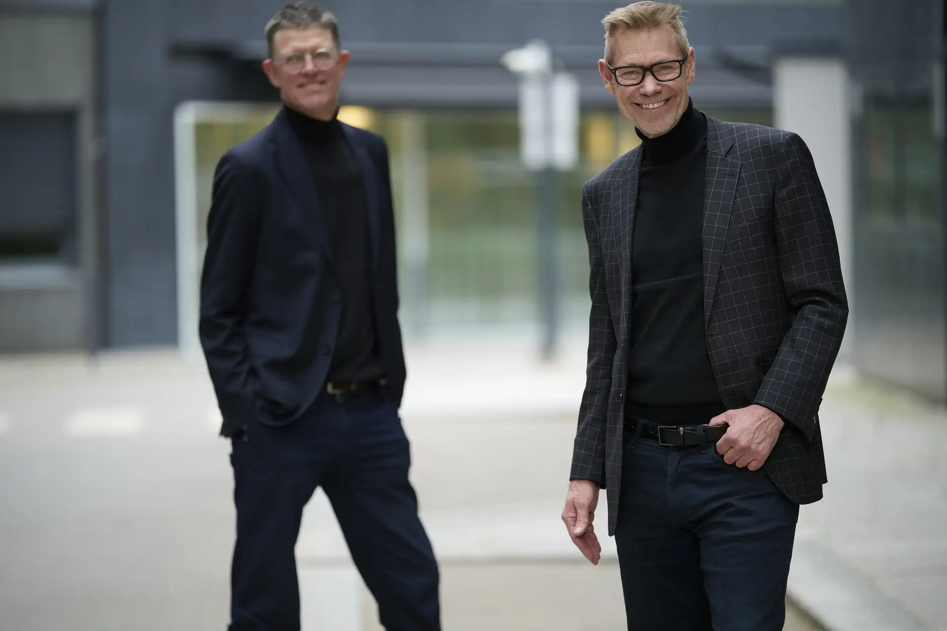 Arne Harket i forgrunnen, Per Bjørkum bak